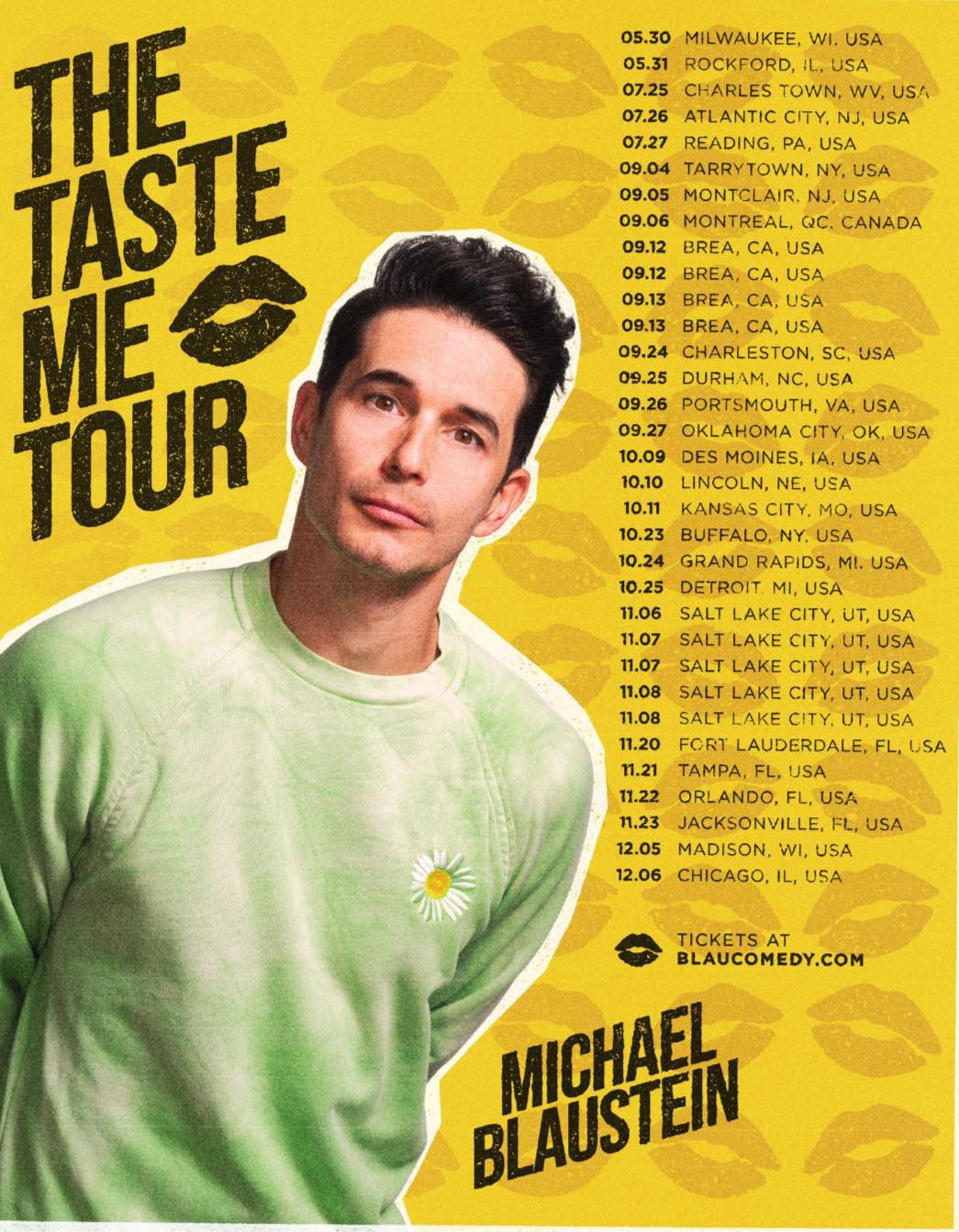 Michael Blaustein The Taste Me Tour Poster 2025